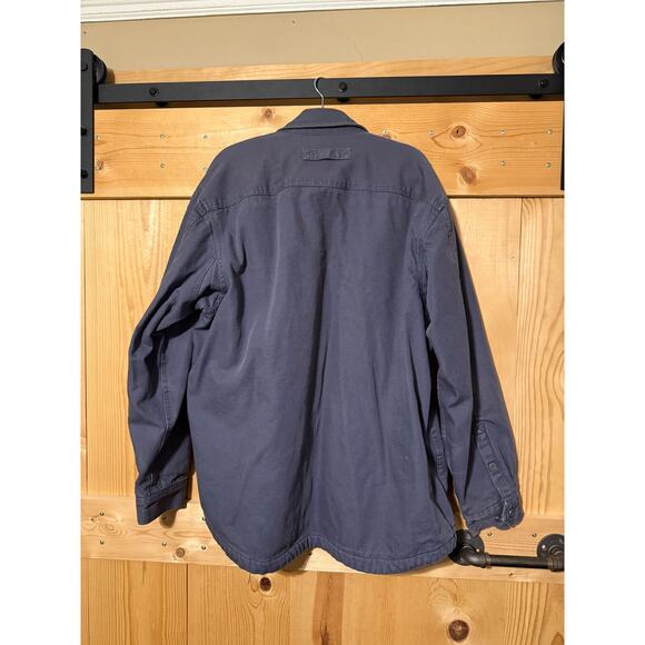 Duluth Trading Company XL Tall Men’s Fire Hose Fleece Lined Jacket Steel Blue - Picture 4 of 6